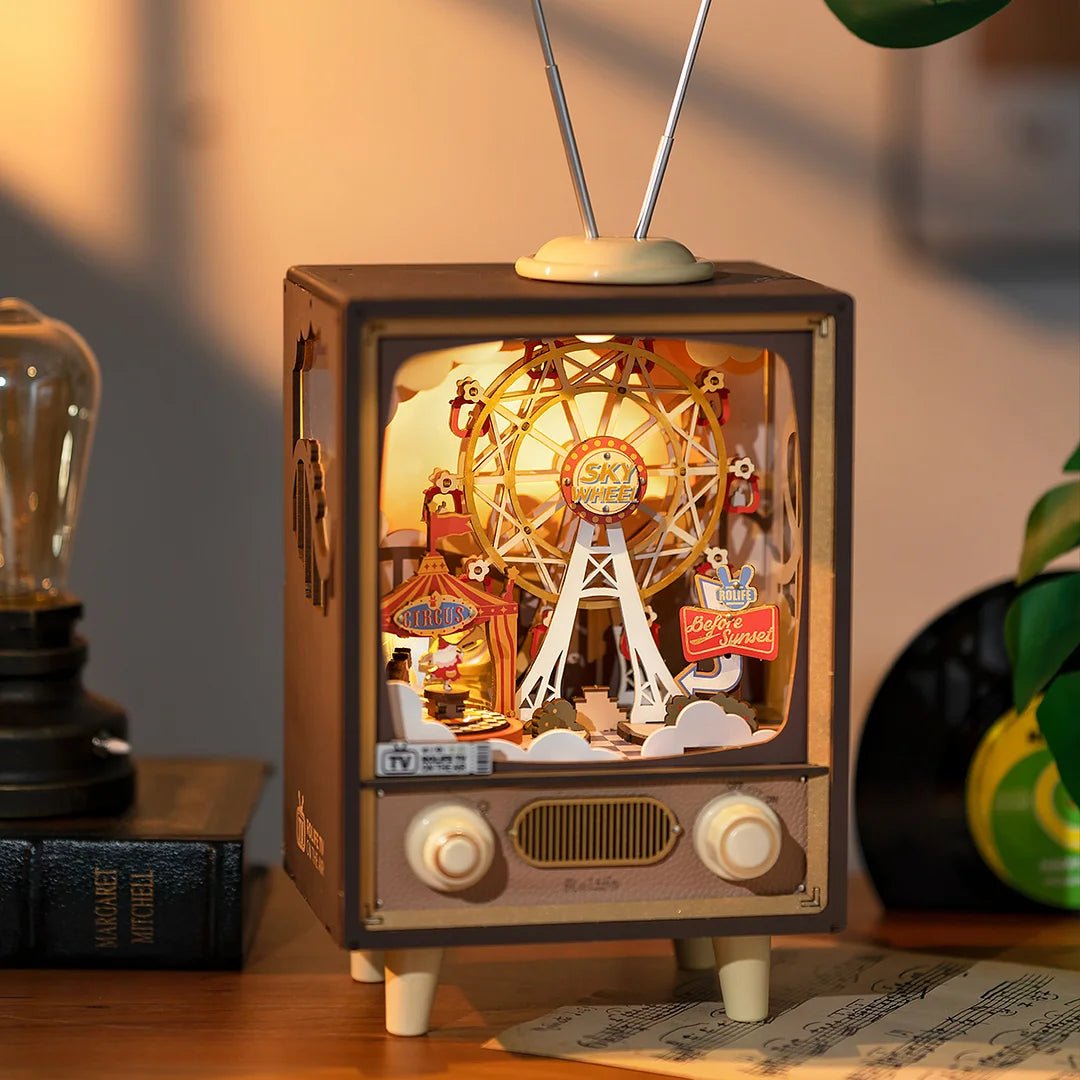 Sunset Carnival Retro TV DIY 3D Puzzle-KOLAICH™