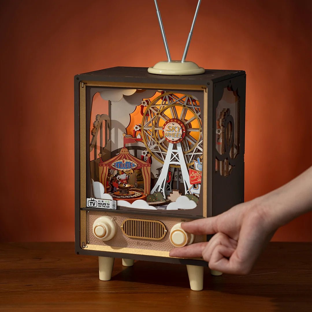 Sunset Carnival Retro TV DIY 3D Puzzle-KOLAICH™