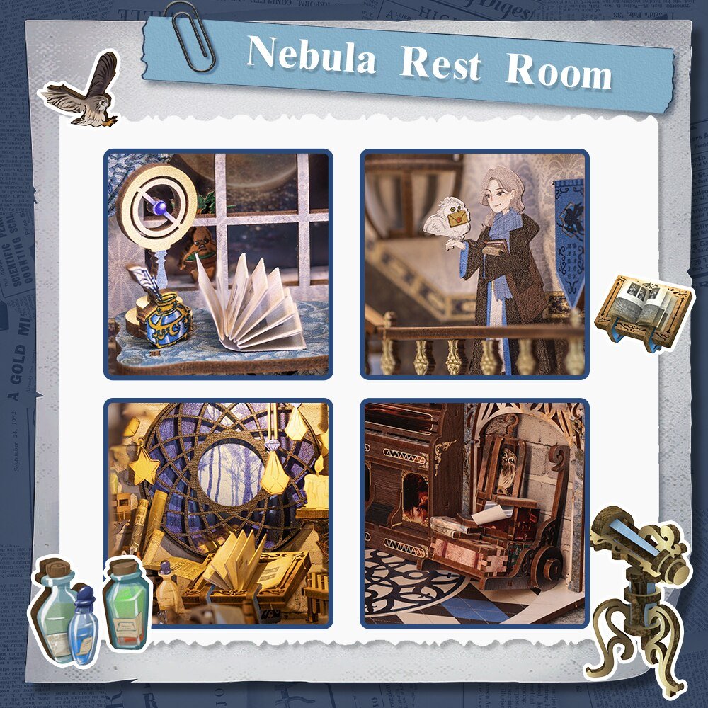 The Nebula Rest Room DIY Book Nook Kit-KOLAICH™