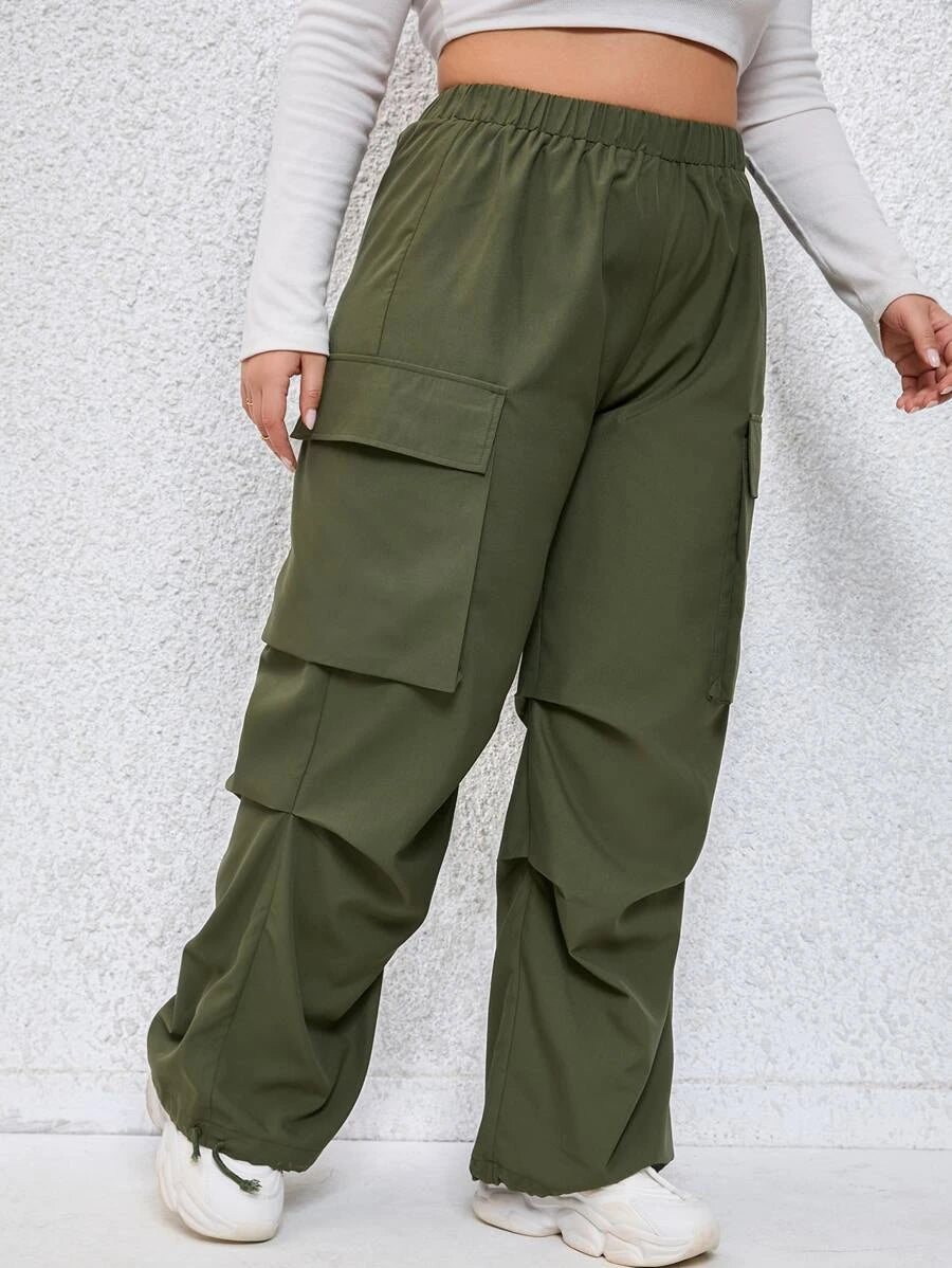 Easy Wear Plus Flap Pocket Side Cargo Pants