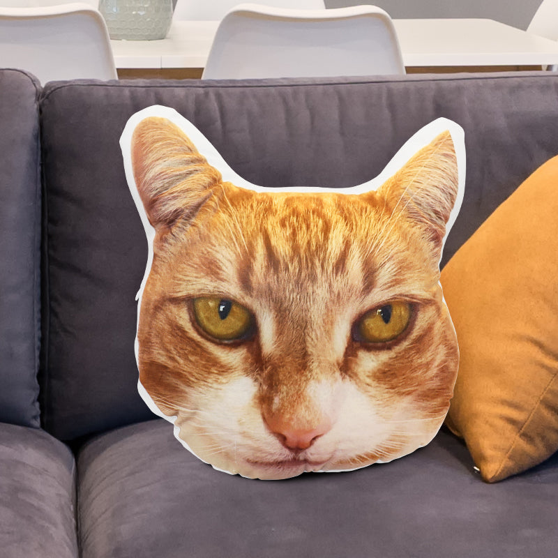 Custom Face Shape Pillow Photo Print Personalized Memorial Gift for