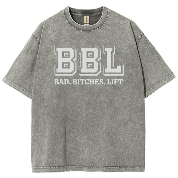 BBL Unisex Fit Washed Oversized T-Shirt