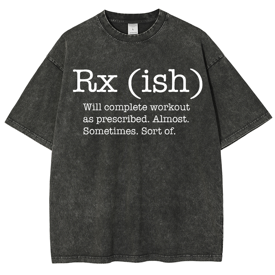 Rx ish Unisex Vintage Washed Short Sleeve T-Shirt