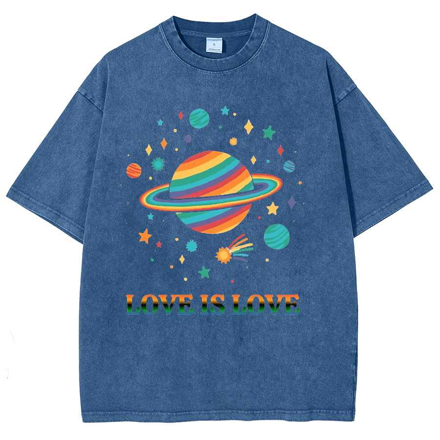 Love Is Love Washed Oversized T-Shirt