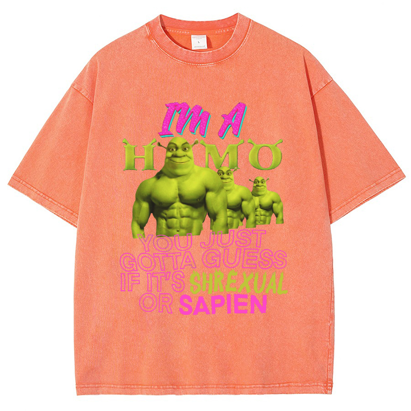 Shrek Is Life Vintage Snowflake Washed T-Shirt