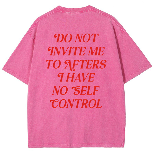 Do Not Invite Me To Afters Vintage Snowflake Washed T-Shirt
