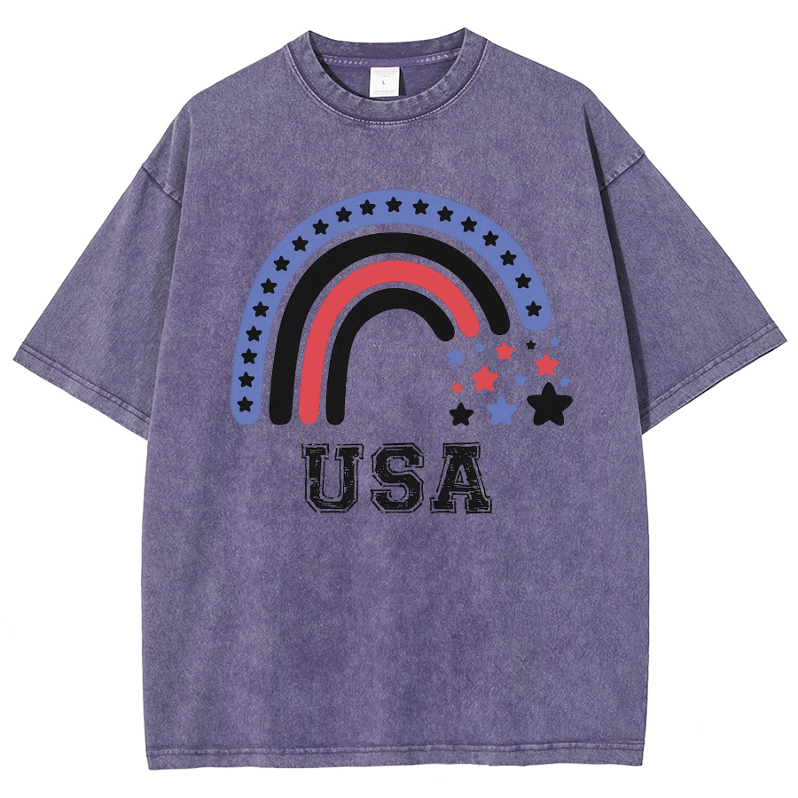 USA Washed Oversized T-Shirt