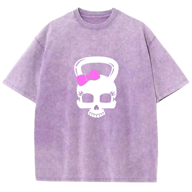 Fitness Girl Unisex Fit Washed T-Shirt