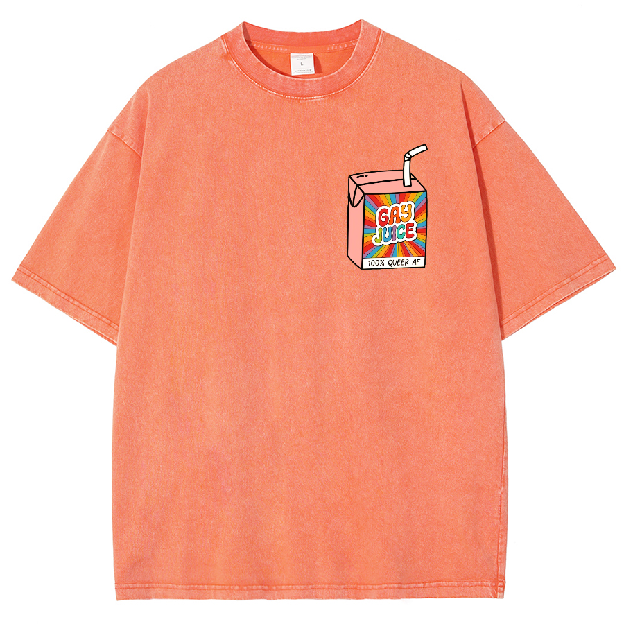Gay Juice Washed Oversized T-Shirt