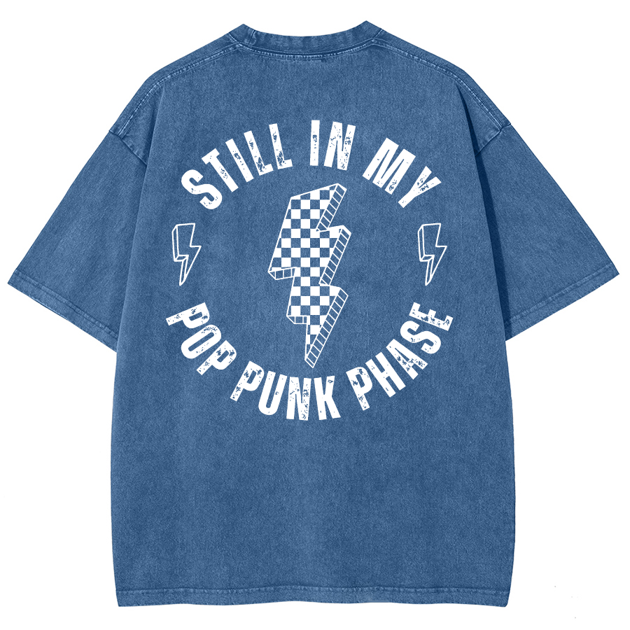 Still In My Pop Punk Phase Unisex Fit Washed Oversized T-Shirt