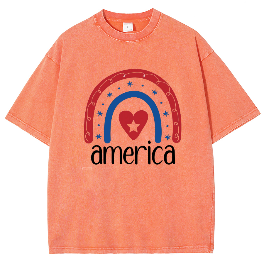 America Washed Oversized T-Shirt