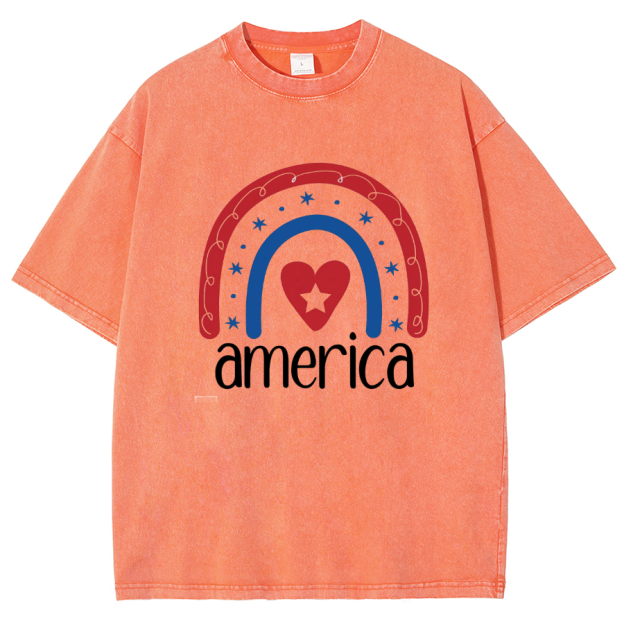 America Washed Oversized T-Shirt