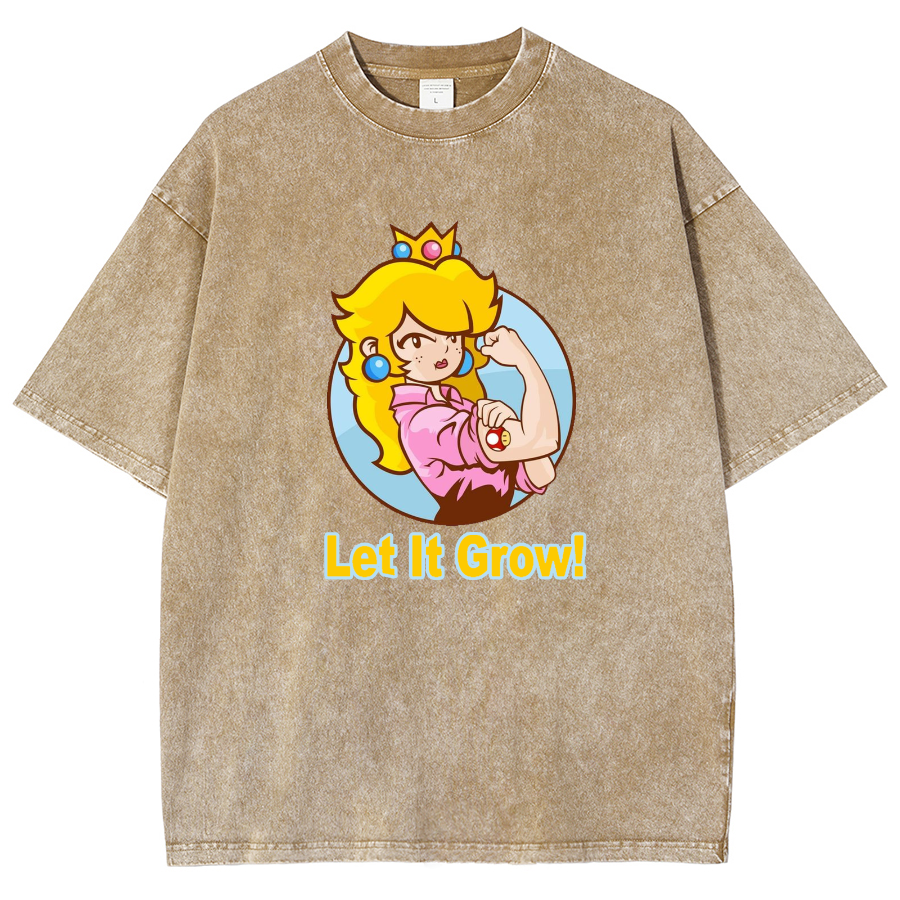 Let It Grow! Unisex Fit Washed T-Shirt