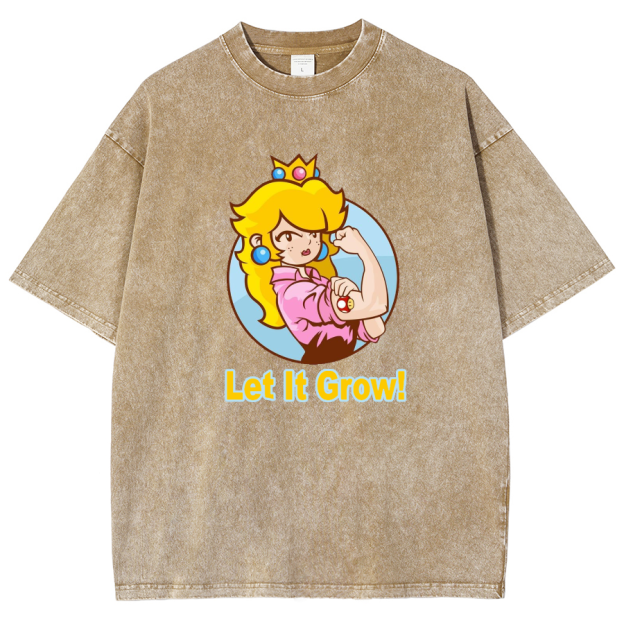 Let It Grow! Unisex Fit Washed T-Shirt