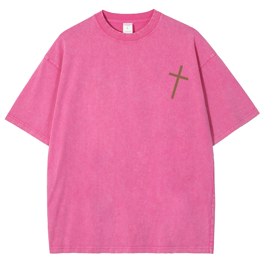 For God So Loved The World Unisex Fit Washed Oversized T-Shirt