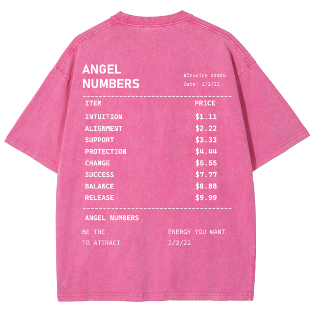 Angel Numbers Unisex Fit Washed T-Shirt