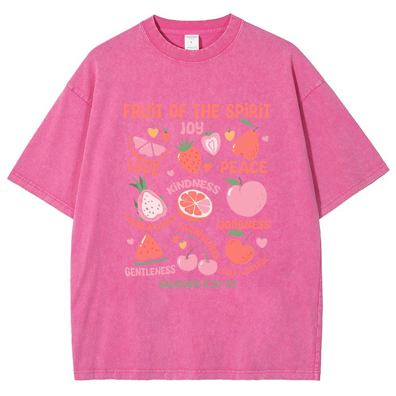 Fruit Of The Spirit Vintage Snowflake Washed T-Shirt