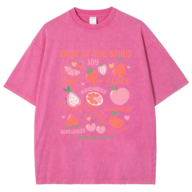 Fruit Of The Spirit Vintage Snowflake Washed T-Shirt
