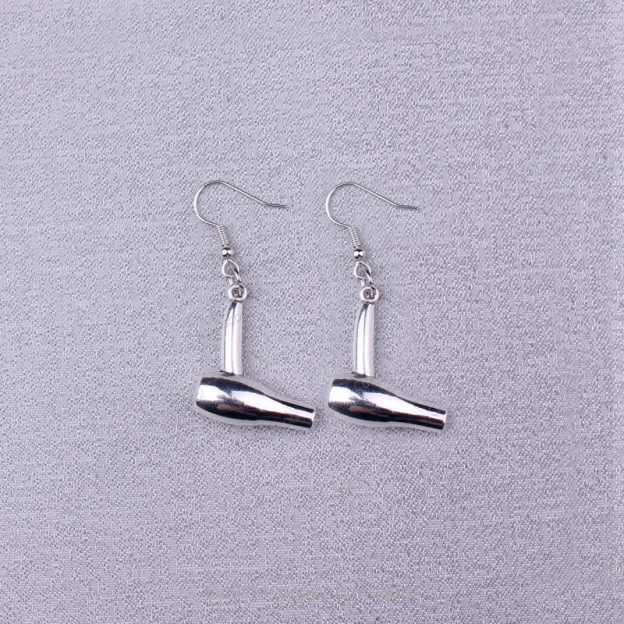 Hair Dryer Scissors Comb Barber Tools Earrings Customscool