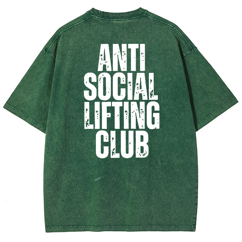 Anti SocialLifting Club Vintage Snowflake Washed T-Shirt