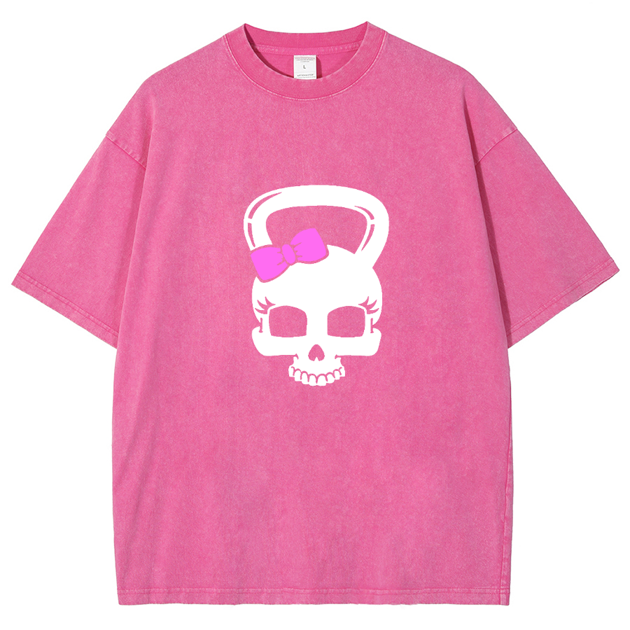 Fitness Girl Unisex Fit Washed T-Shirt
