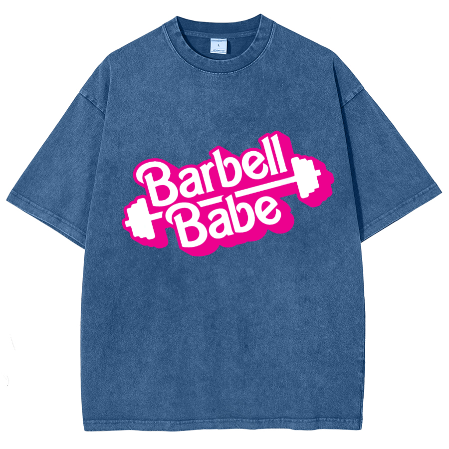 Barbell Babe Unisex Fit Washed T-Shirt