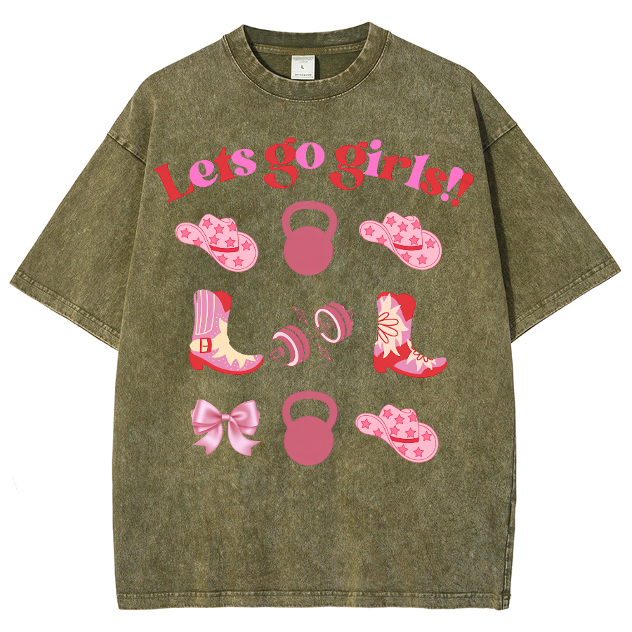 Lets Go Girls Washed Oversized T-Shirt