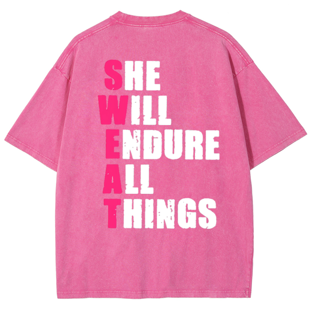 Sweat Unisex Vintage Washed Short Sleeve T-Shirt