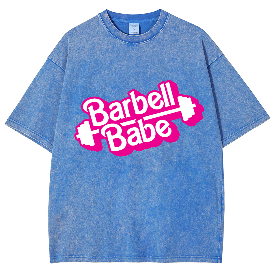 Barbell Babe Unisex Fit Washed T-Shirt