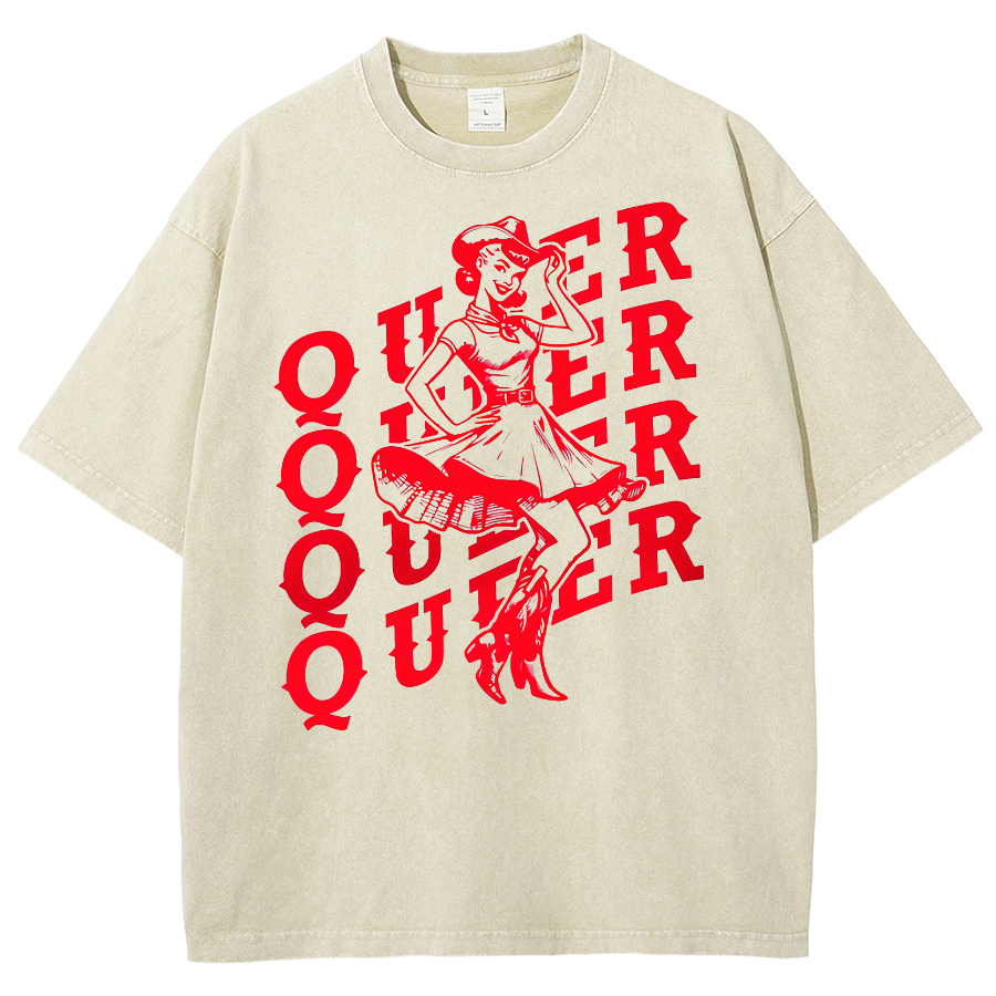 Queer Washed Oversized T-Shirt