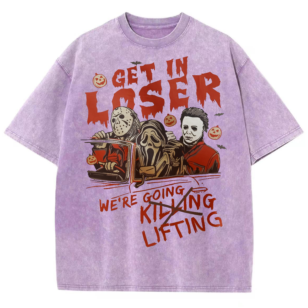 Were Going Lifting Unisex Fit Washed Oversized T-Shirt