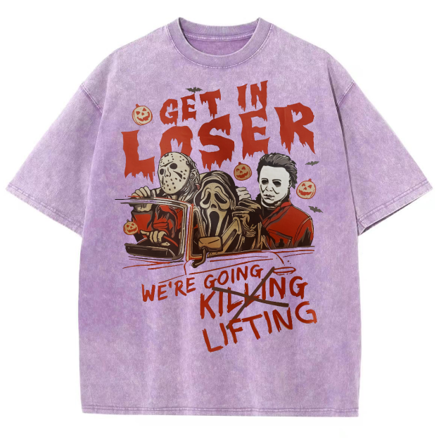 Were Going Lifting Unisex Fit Washed Oversized T-Shirt