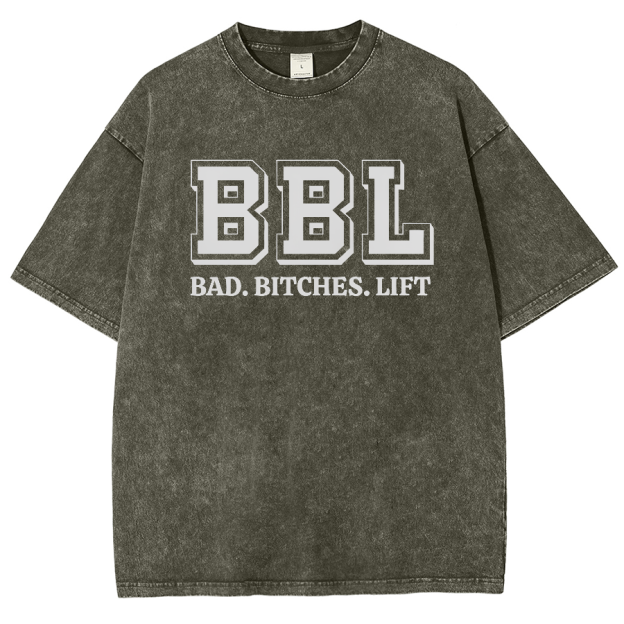 BBL Unisex Fit Washed Oversized T-Shirt