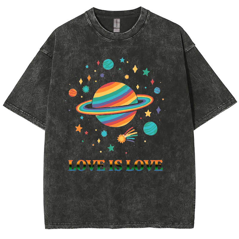 Love Is Love Washed Oversized T-Shirt