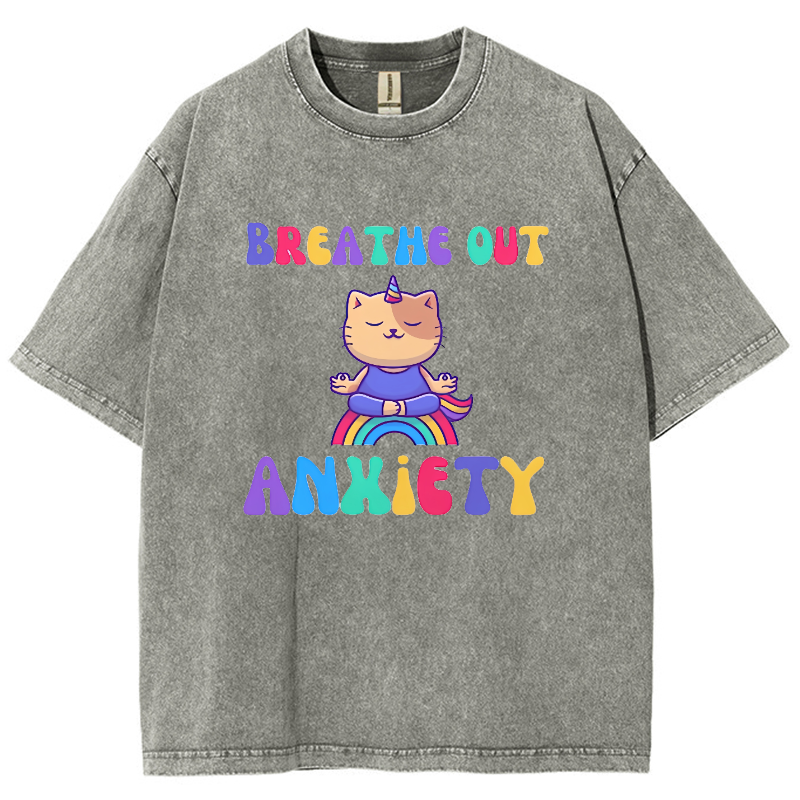 Breath Out Washed Oversized T-Shirt