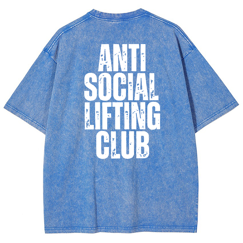 Anti SocialLifting Club Vintage Snowflake Washed T-Shirt