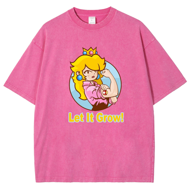 Let It Grow! Unisex Fit Washed T-Shirt