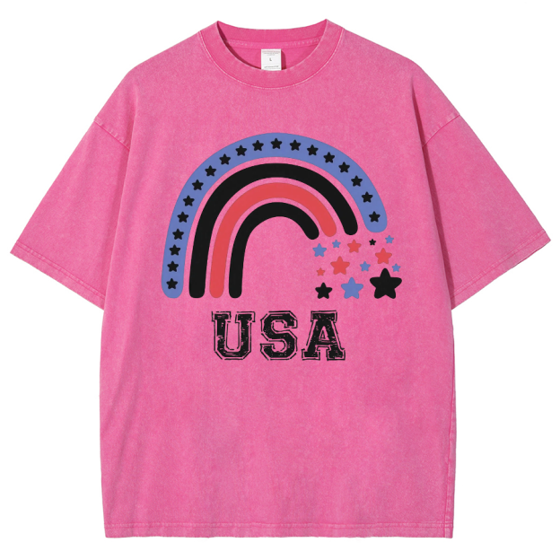 USA Washed Oversized T-Shirt
