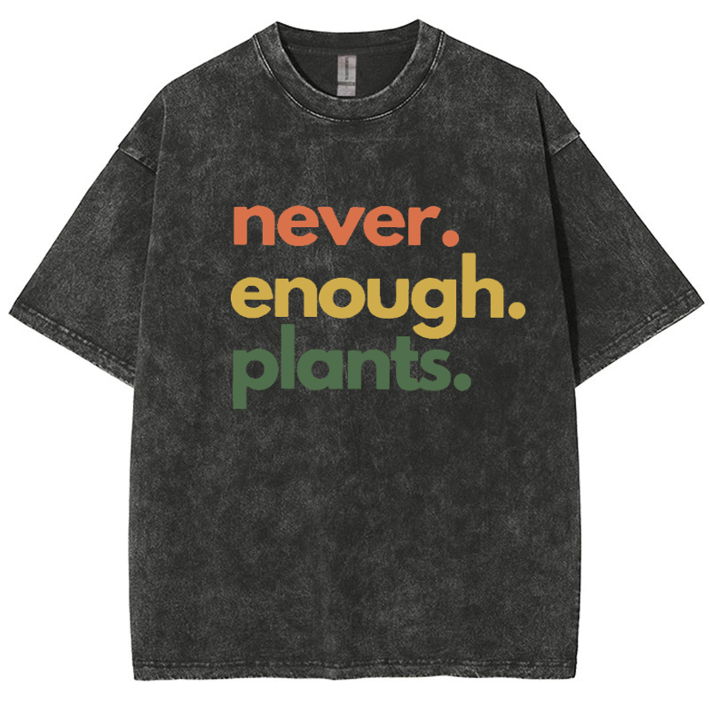 Never Enough Plants Vintage Snowflake Washed T-Shirt