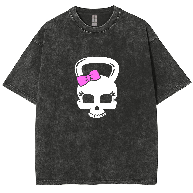 Fitness Girl Unisex Fit Washed T-Shirt