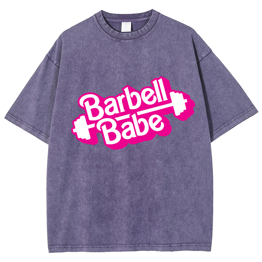 Barbell Babe Unisex Fit Washed T-Shirt
