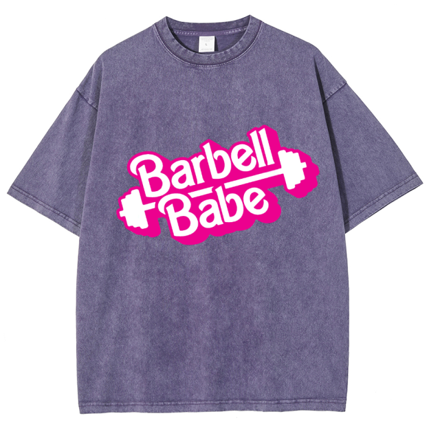 Barbell Babe Unisex Fit Washed T-Shirt