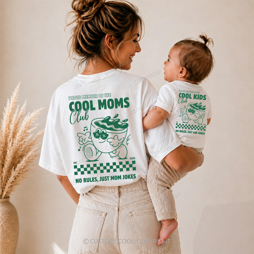 Addcustom Cool Dads Club Cool Kids Club Date Family Tees