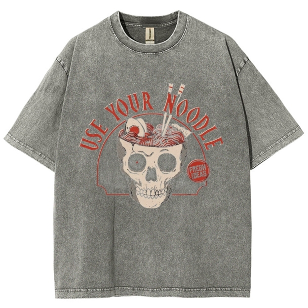 Use Your Noodle Vintage Snowflake Washed T-Shirt