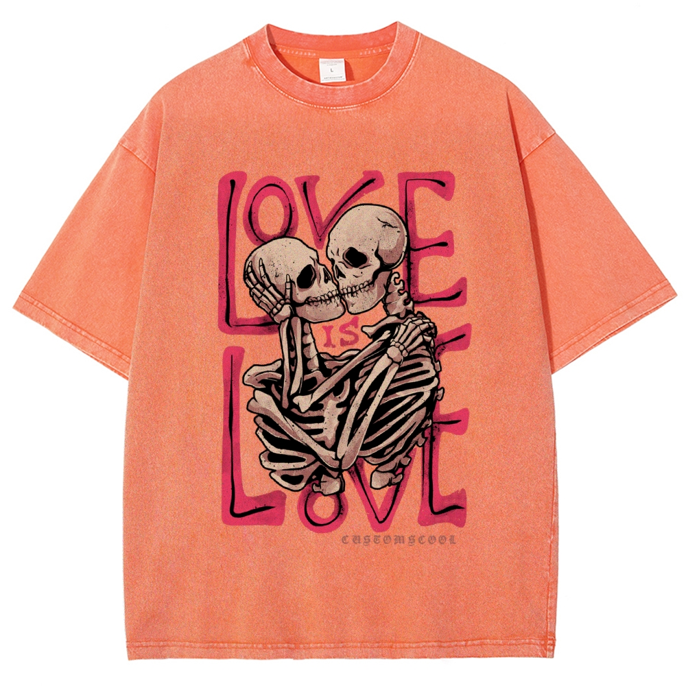 Love Gothic Washed Tee Customscool