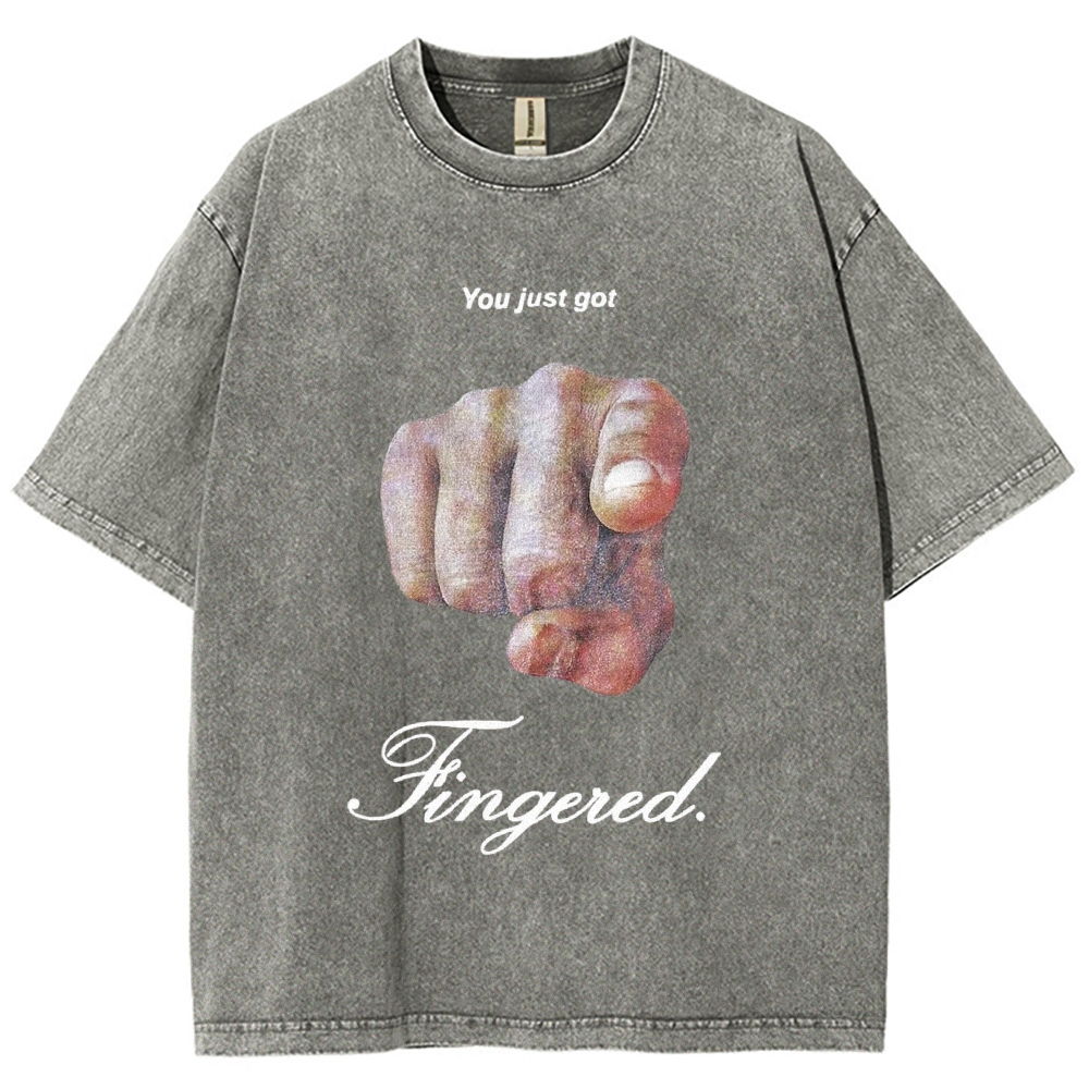 Fingerd Vintage Snowflake Washed T-Shirt