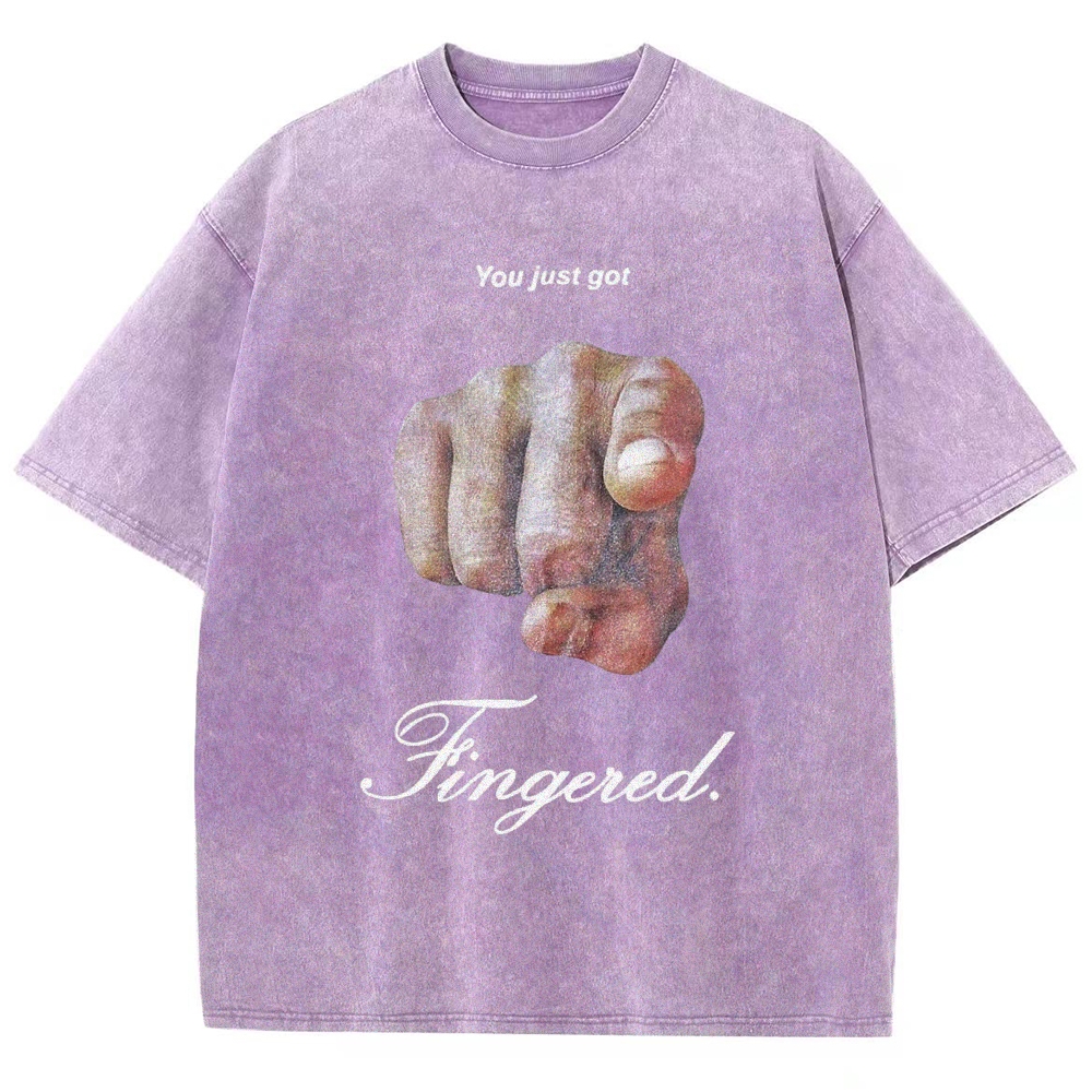Fingerd Vintage Snowflake Washed T-Shirt