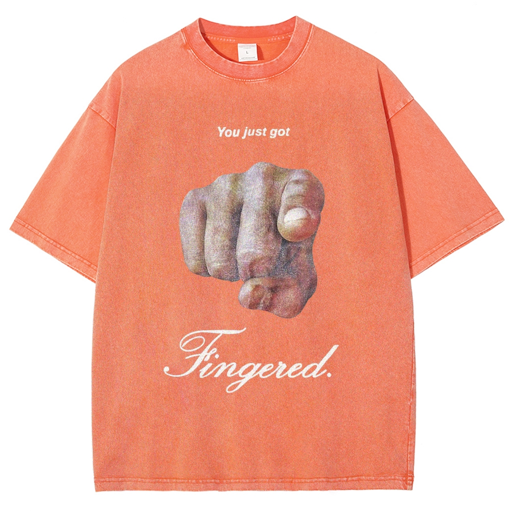 Fingerd Vintage Snowflake Washed T-Shirt