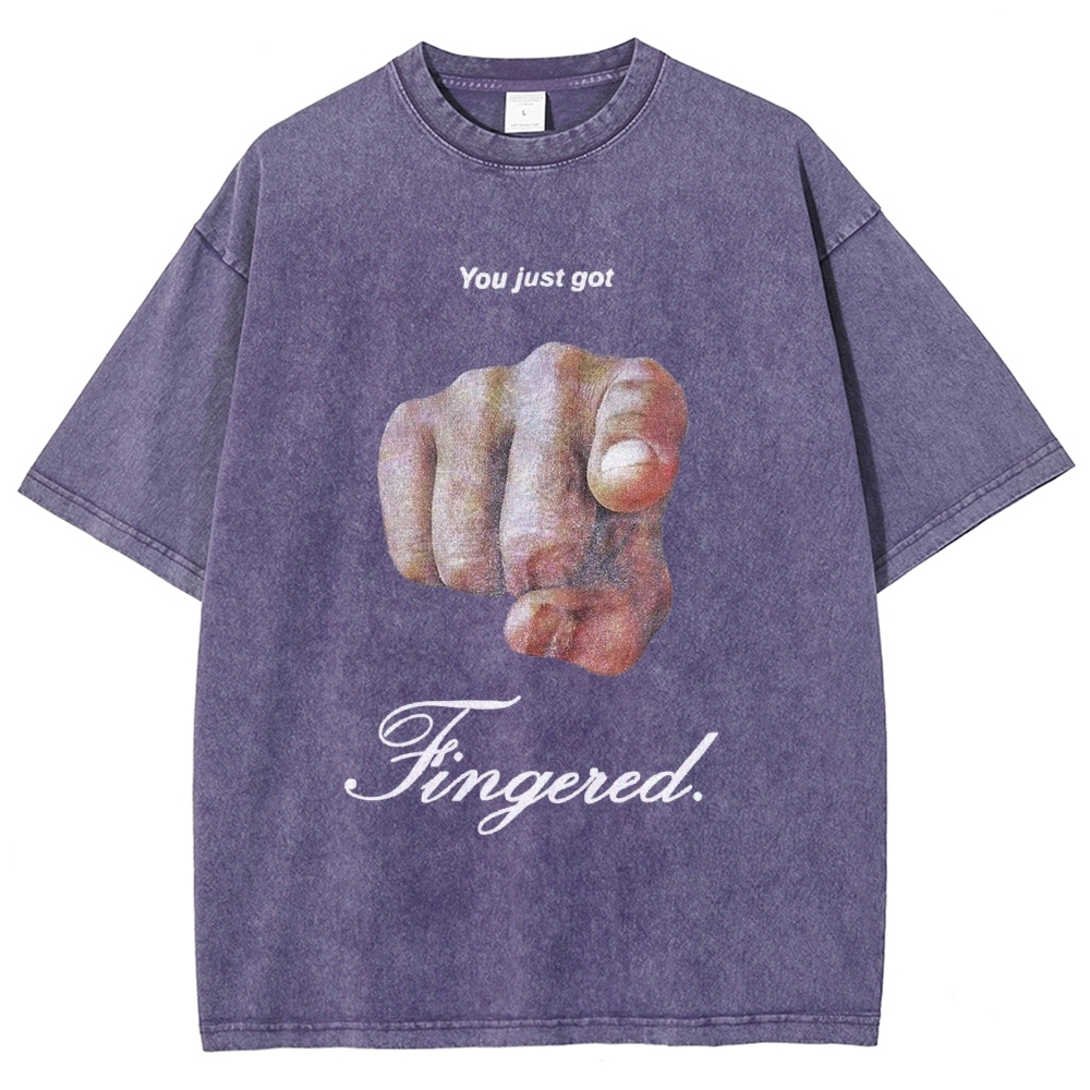 Fingerd Vintage Snowflake Washed T-Shirt