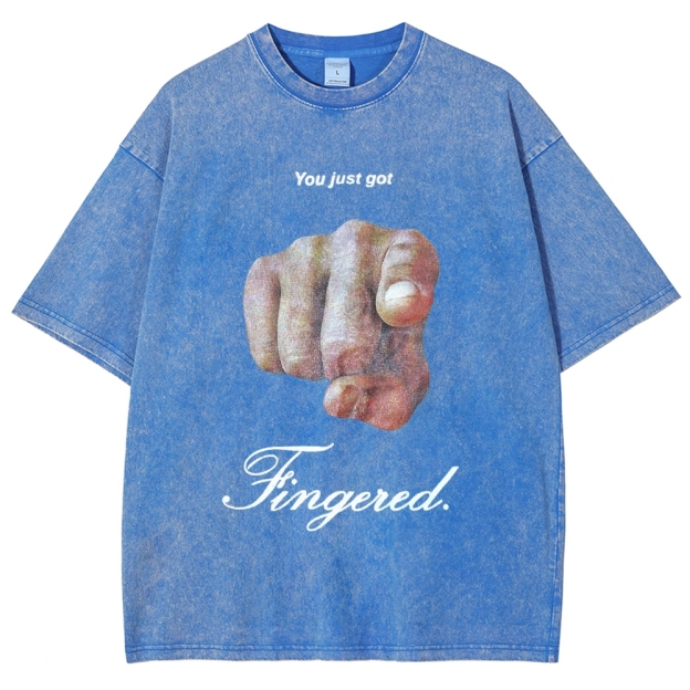 Fingerd Vintage Snowflake Washed T-Shirt